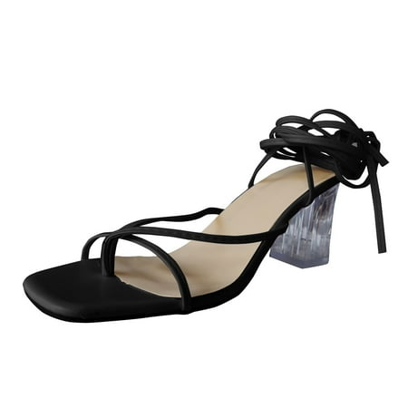 

PEASKJP Women Sandals Women s Meditation-Rock Crown Flat Sandal (Black 8.5)