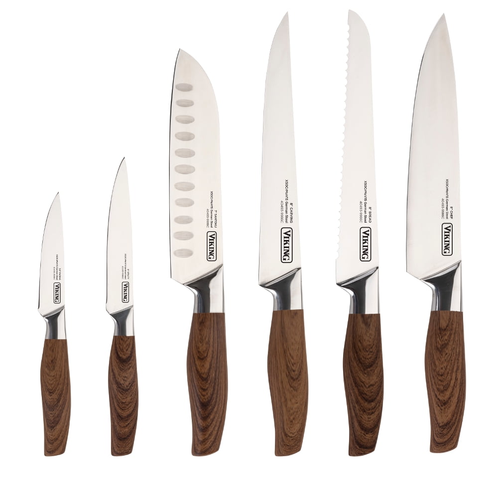 Viking German Steel 6 Piece Hollow Handle Cutlery Set