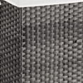 thumbnail image 3 of Laundry Hamper with Handwoven Rattan and Liner Bag Gray, 3 of 6