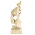 thumbnail image 3 of Estatua hecha a mano de resina Adorno de escultura de arte abstracto Decoración de escritorio de oficina en casa, Color piedra arenisca tholdsy HA8283-03B, 3 of 6