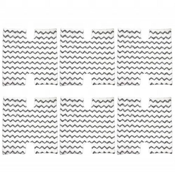 6 Pack Steam Mop Pads Replacement P184WQ for Shark Lift-Away Pro & Genius Steam Pocket Mop System S3973 S3973D S3973WM S5001 S5002Q S5003A S5003D S5004 S5004W S6001W S6001WM S6002 S6002C S6003D S6003W