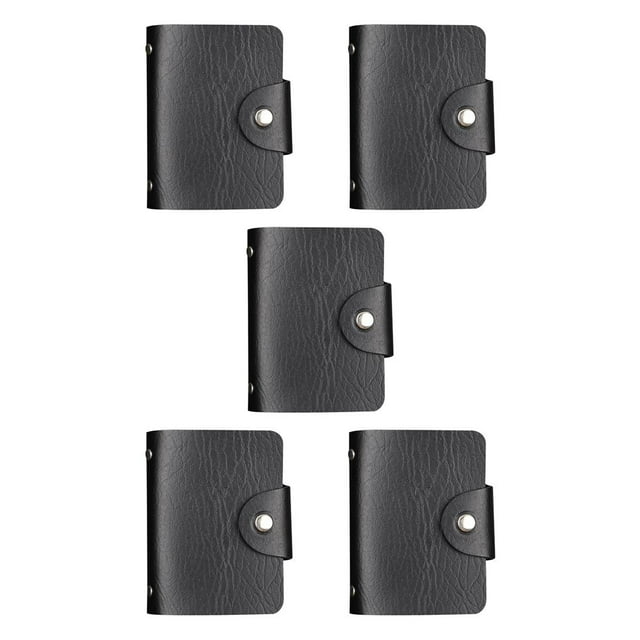 ZLight Credit Card Holder Men Slim Anti Protect Travel ID Cardholder Women Rfid Wallet Metal Case Porte Carte Card holder black 5Set