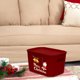 thumbnail image 4 of Caja de almacenamiento navideña roja para refrigerios navideños - Organizador de plástico versátil para cosméticos, juguetes y más - Tapa duradera y resistente a la suciedad - Perfecta para sala de, 4 of 6