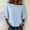 Light Blue women casual loose t shirt a1, variant on Women Fall Solid Round Neck Short Sleeve T-Shirt Casual Loose Basic Tee Tops Summer Spring Streetwear Vacation Clothes, Light Blue M