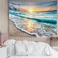 thumbnail image 4 of Dashan Beach Tapestry Wall Hanging,Ocean Landscape Scenery Tapestries for Bedroom Living Room Dorm Decor,60"Wx50"L, 4 of 5