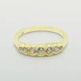 thumbnail image 5 of LBG British Made 18k Yellow Gold Natural Diamond Womens Eternity Ring - 33 size options - Size 10.75, 5 of 7