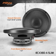 8CX380-4 SLIM - 8” Fullrange Slim Coaxial Loudspeaker - 380 Watts RMS Music Power Handling, with a 97 dB Sensitivity