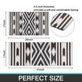 thumbnail image 7 of Boho Black and White Diamond Central Ethnic Pattern Kitchen Rugs Sets Of 2,Anti Fatigue Kitchen Mat Rugs Non Slip Washable,Decorative Kitchen Floor Mats for Kitchen,Sink,Laundry,17"x30"+17"x47", 7 of 7
