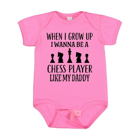 

Inktastic Future Chess Player Like Daddy Gift Baby Boy or Baby Girl Bodysuit