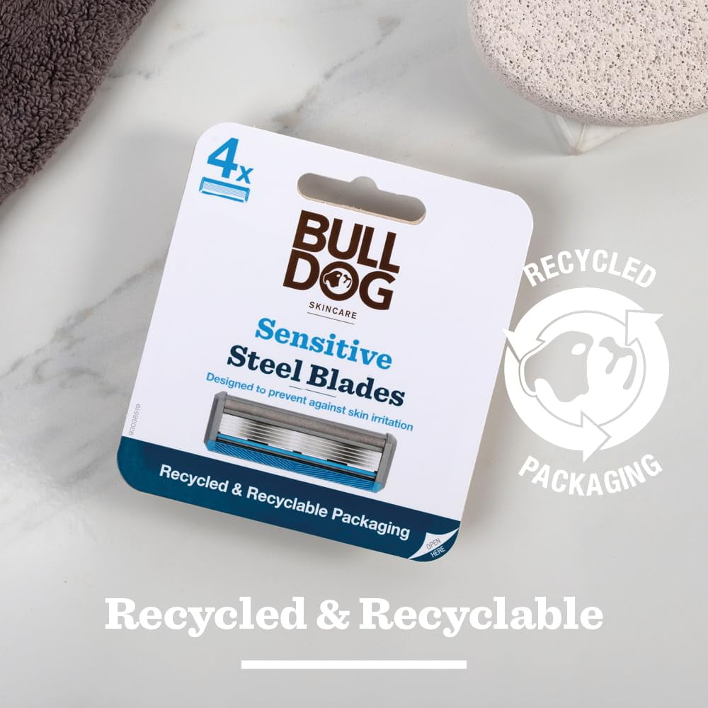 2pcs Sensitive Steel Blades  Men's Razor Blade Refills – Contains 4 Blade Heads