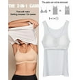 thumbnail image 6 of MISS MOLY Tank Tops for Women Basic Camisole with Built in Bra Casual Wide Strap Sleeveless Layer Vests, 6 of 6