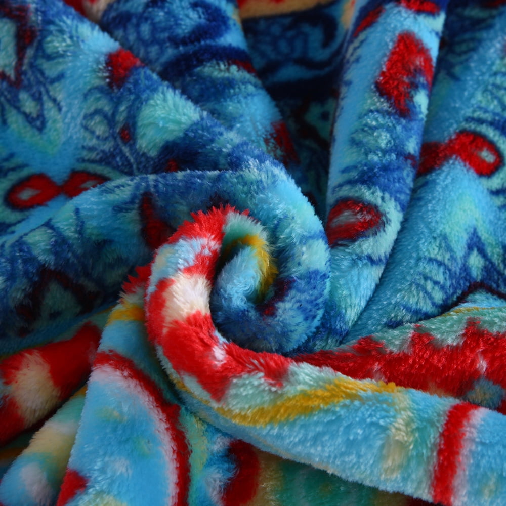 JML Lightweight Soft Plush Fleece Blanket for Bed Sofa,Beauty Pattern Printed 79"X81"