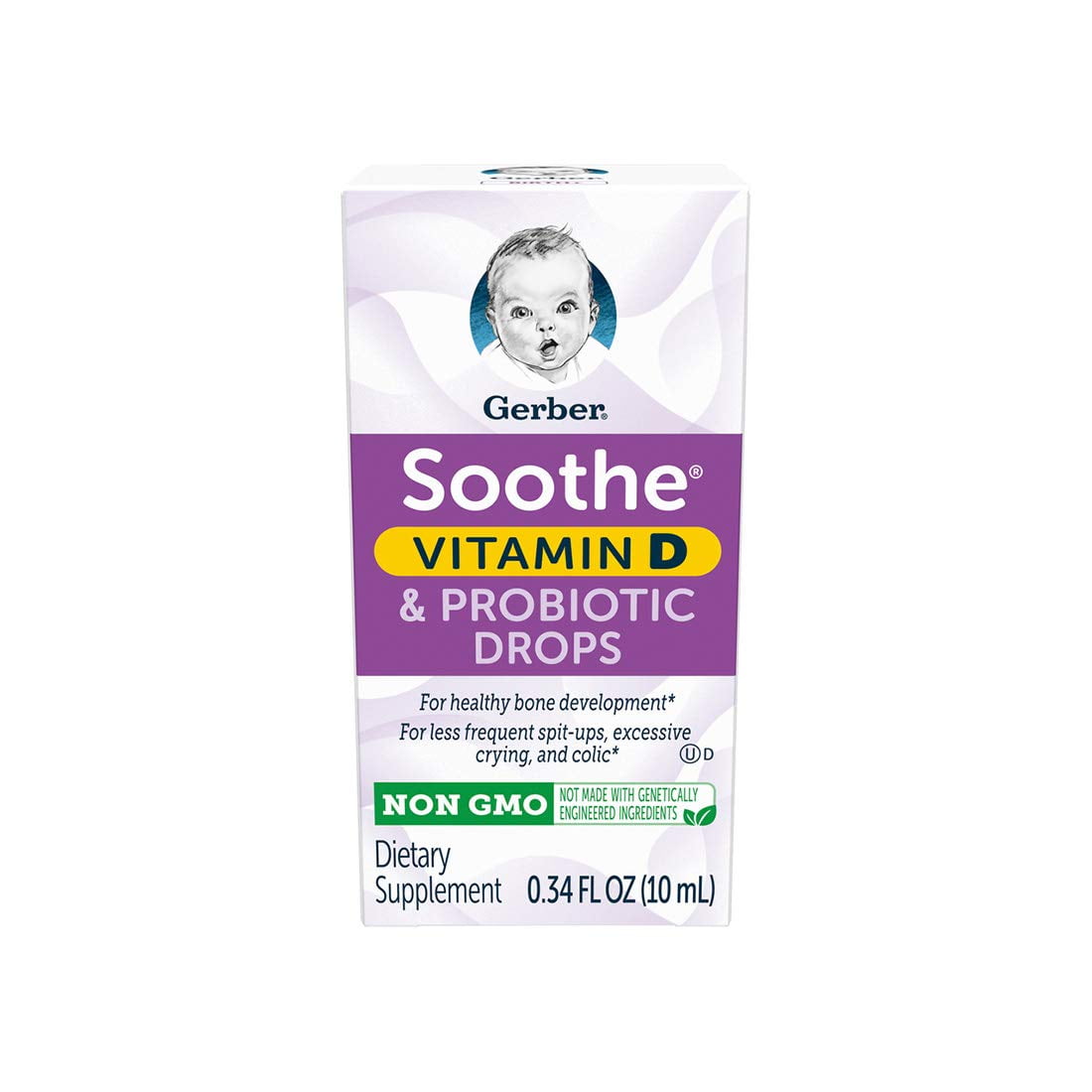 Gerber Good Start Soothe Baby Probiotic Drops, more vitamin D 0.34 fl