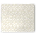 thumbnail image 1 of Ivory Mouse Pad, Geometric Shabby Form Motif with Classic Effect Rococo Style Oriental Design, Rectangle Non-Slip Rubber Mousepad, Cream Tan, by Ambesonne, 1 of 2