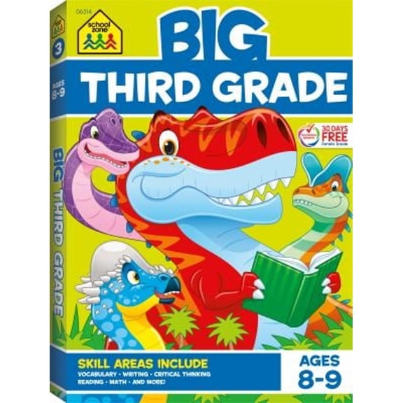 Pre-Owned School Zone Big Third Grade Workbook (Paperback)