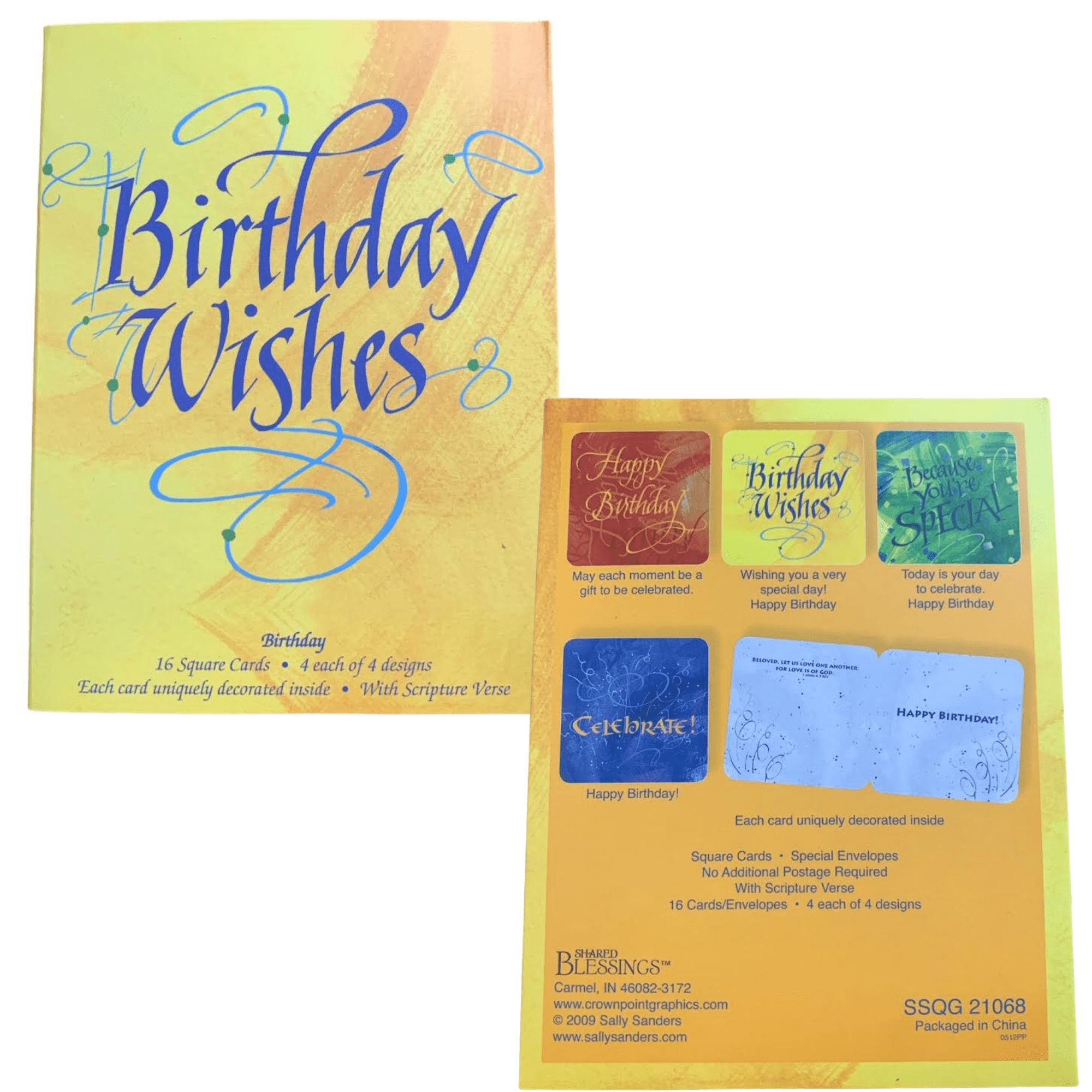 Assorted Inspirational Birthday Box Card Assortment Scripture Bible Verse Encouragement Greeting 48 Cards with envelopes