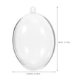 thumbnail image 2 of BEADCEST 10Ud Adornos Navideños Transparentes Rellenable Para De Árbol Y Fiestas, 2 of 8