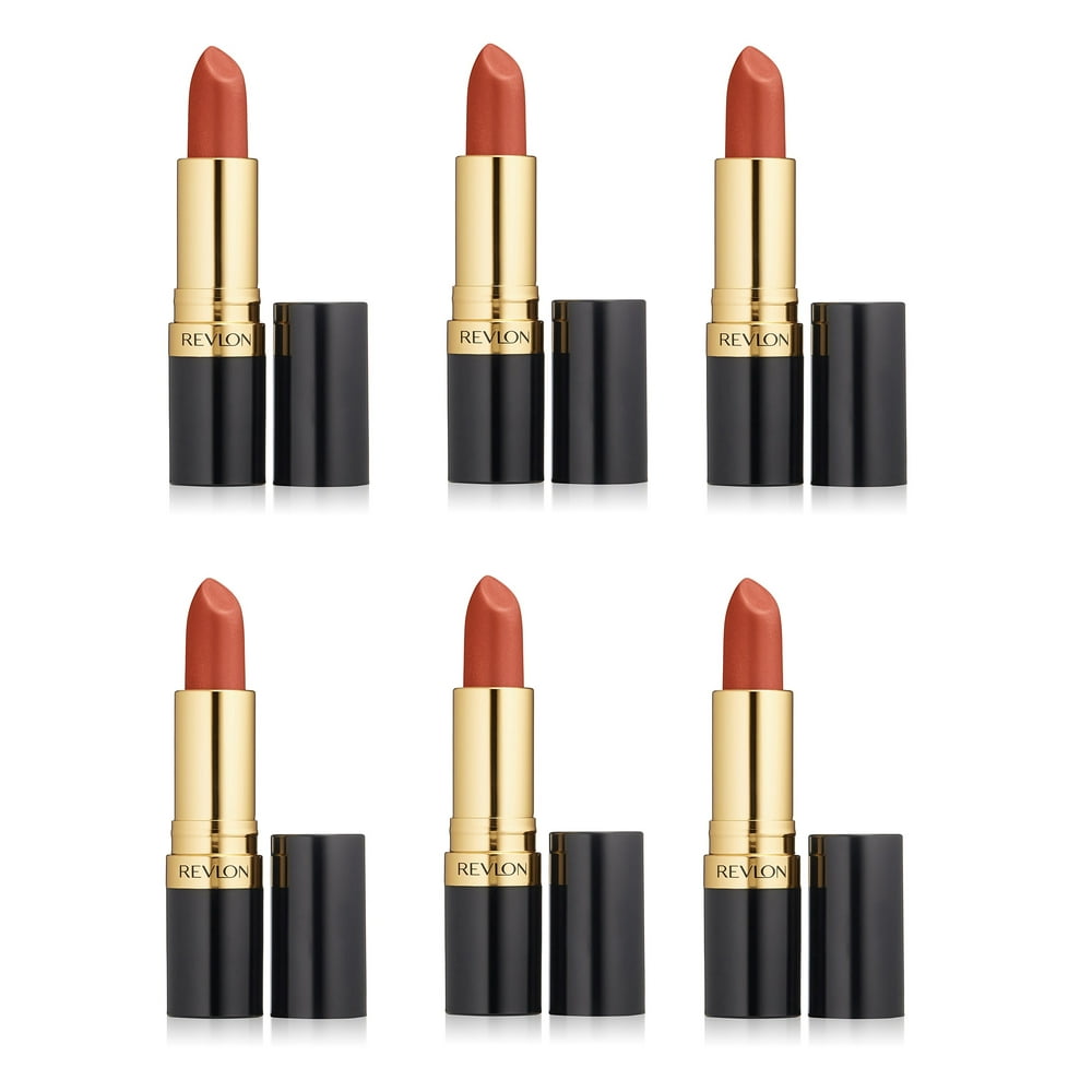 Revlon Super Lustrous Lipstick Pearl 026 Abstract Orange (Pack of 6
