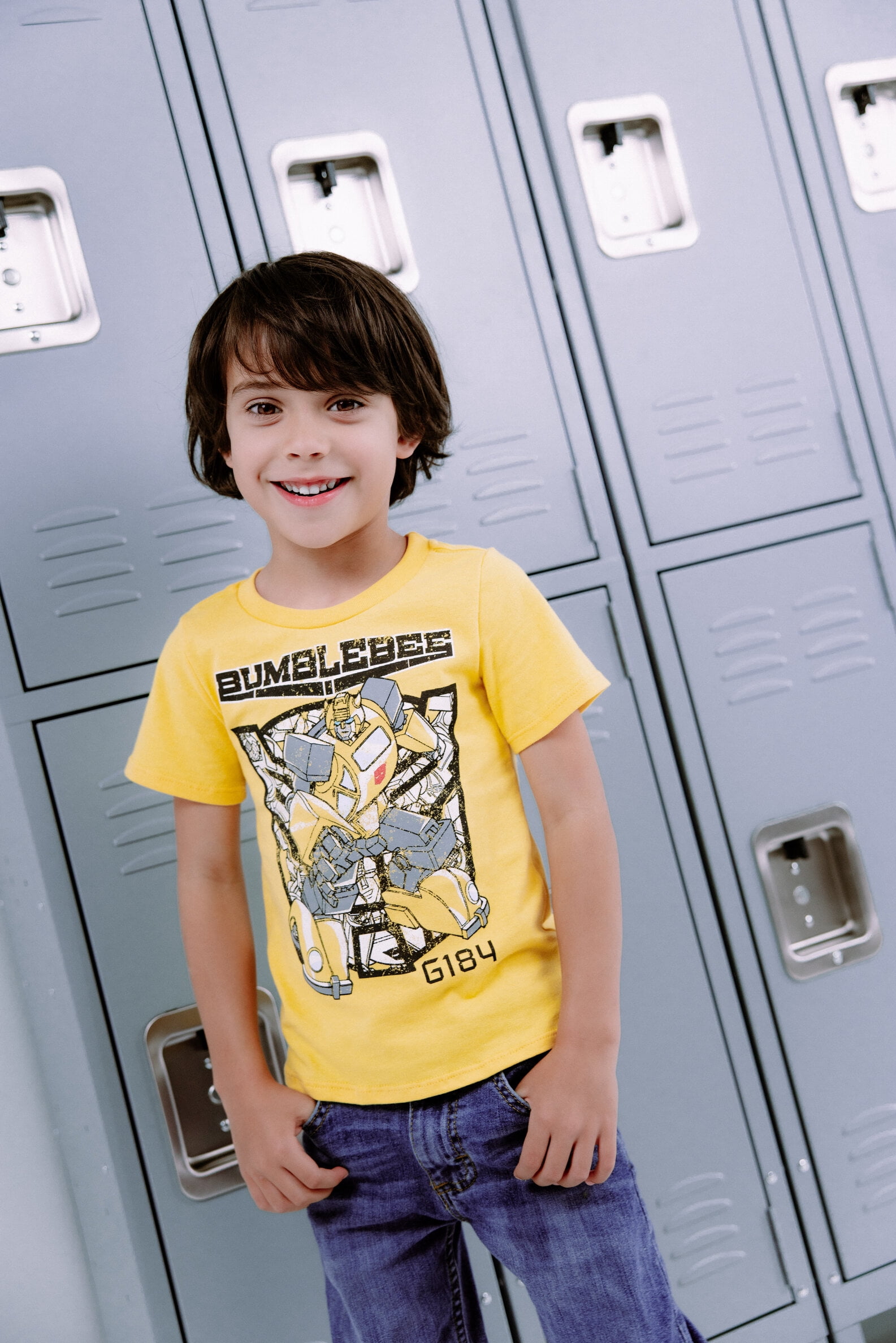 Transformers Toddler Boys' 3-Pack T-Shirts Yellow Blue Black