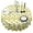 Yellow Lemon Fruit-1, variant on Yellow Lemon Fruit Sunflowers White Pattern Round Tablecloth 60"x60",Wrinkle Wipeable Table Cloth for Kitchen Dining Room Picnic Patio Party
