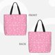 thumbnail image 2 of Fotbe Snowflake pink backgrounds Bolsa Tote con Estampado para Mujer, Bolsos con Cremallera, Bolsa de Hombro Casual de Gran Capacidad con Bolsillos Internos, 2 of 7
