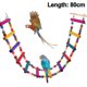 thumbnail image 1 of Juguetes para loros y pájaros, puente oscilante con escalera de cuerda, decoración, 1 of 4