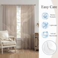 thumbnail image 6 of Warm Taupe Line Art Sheer Curtains 84 Inches Long, Modern Abstract Art Luxury Light Filtering Window Curtains for Living Room/Bedroom, Rod Pocket Voile Sheer Curtain Drapes, 52"W x 84"L, 2 Panels, 6 of 9