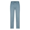 thumbnail image 4 of HAOTAGS Men's Classic Fit Stright Pants Slim-fit Trousers Light Blue Size XL, 4 of 6