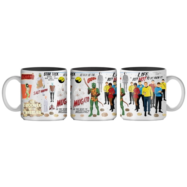 Taza de cerámica plateada Buffalo Star Trek Aliens 385ml