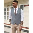 thumbnail image 3 of COOFANDY Mens Vest Formal Western Vintage 1920s Clothing Gatsby Suit Vest, 3 of 7