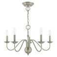 thumbnail image 6 of Livex Lighting - Windsor - 5 Light Chandelier in Traditional Style - 24 Inches, 6 of 10