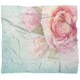 thumbnail image 4 of DESIGN ART Designart 'Pink Flowers against Blue Background' Floral Throw Blanket, 4 of 5