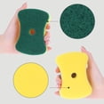 thumbnail image 2 of Unique Bargains Non-Scratch Dish Sponge Dish Sponges Green 5 Pcs, 2 of 6