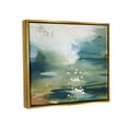 thumbnail image 3 of Water Surface Landscape Bubbles Abstract Painting Metallic Gold Framed Art Print Wall Art, 3 of 6