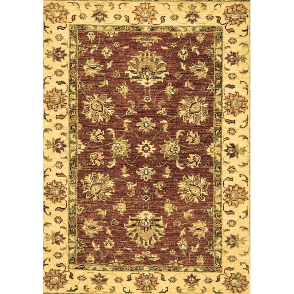 Ahgly Company Indoor Rectangle Oriental Brown Traditional Area Rugs, 8' x 10'