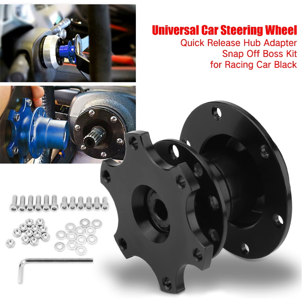 LYUMO Universal Car Steering Wheel Quick Release Hub Adapter Snap Off