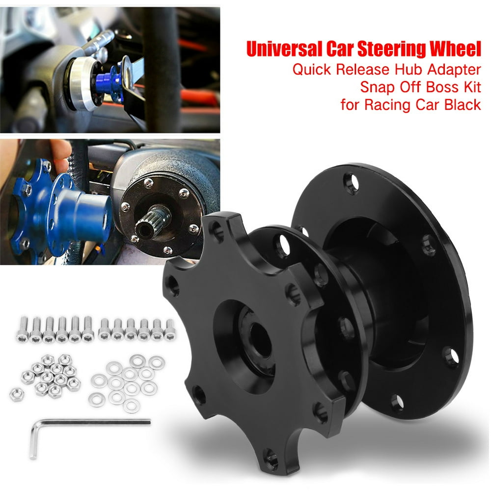 LYUMO Universal Car Steering Wheel Quick Release Hub Adapter Snap Off