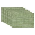 thumbnail image 1 of Design Imports Ensemble de 6 Napperons en Tweed PVC Vert Figue, 1 of 4