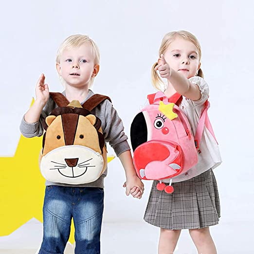 Mochila para ninos pequenos Mochilas de animales del zoologico Linda bolsa de felpa Dibujos animados 10 Bolsa de libros preescolar para 1 6 anos Ninas Ninos Mariposa Sincero Hogar Walmart en linea