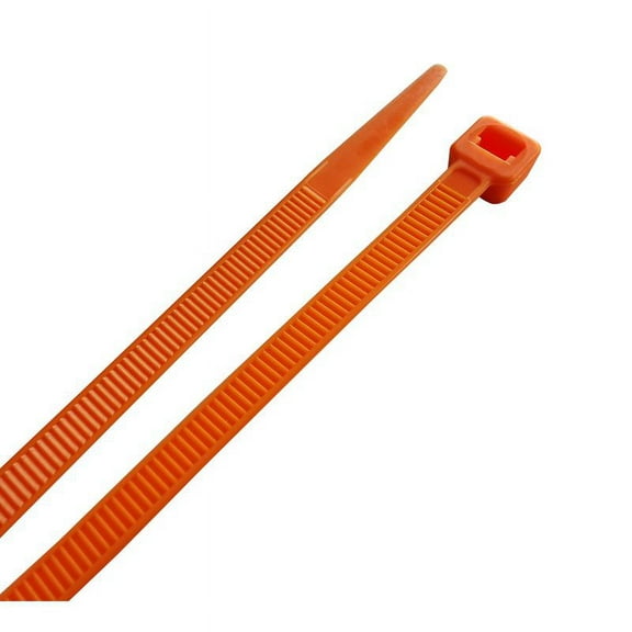 1 Pc, Home Plus 8 In. L Orange Cable Tie 100 Pk