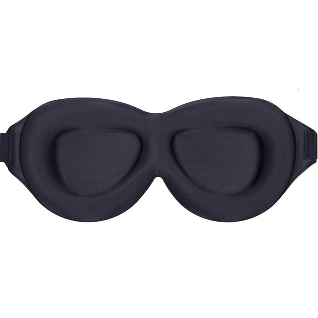Antifaz para dormir, 100% opaco contorneado 3D, antifaz para dormir con correa ajustable, venda nocturna suave y cómoda para mujeres y hombres, antifaz para dormir, trabajo por turnos, viajes