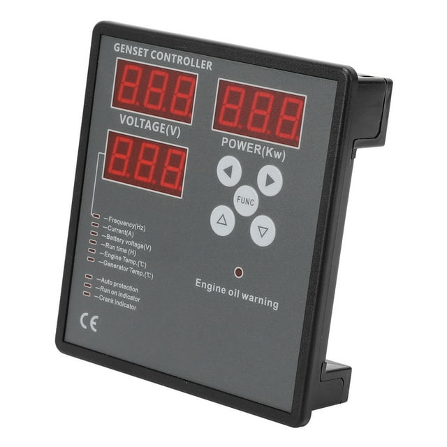 Controlador de generador controlador de grupo electrógeno Panel de PC de 3 dígitos de 3 pantallas Instalación simple con generador de pantalla LED de 056 pulgadas para ANGGREK Otros