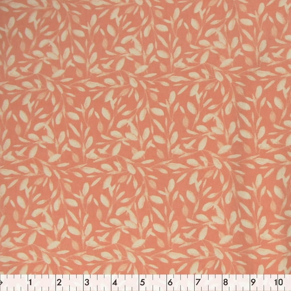 Fabric Creations Coral Sav Vine Flannel Fabric by the Metre 107 cm (42")