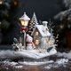 thumbnail image 4 of El pueblo invernal de cuento de hadas está decorado con muñecos de nieve y y El son 2D, 4 of 6