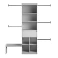 thumbnail image 4 of Grow with Me Grey Adjustable Kids’ Closet Organizer System, 4 of 9