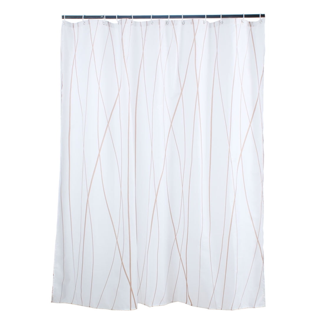 Polyester Fabric Bathroom Curtain W Hooks 71 X 71 Shower