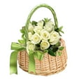 thumbnail image 3 of PENGXIANG Flower Girl Baskets Woven Storage Basket with Handle Rustic Baskets for Home Wedding Decorations  Photo Props, 3 of 11