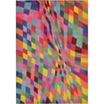 thumbnail image 1 of Unique Loom Estrella Modern Eclectic Area Rug 6' x 9' Rectangle Multi/Pink, 1 of 1