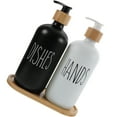 thumbnail image 4 of Raindrops 20Pcs Natural Bamboo Bathroom Shampoo Dispenser Set Simple Style Homeowners Use, 4 of 8