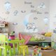 thumbnail image 4 of Muyoka Elefante Pegatinas de pared Juego de 2 Lindo globo aerost谩tico Elefante Hogar Interior Arte de la pared Decoraci贸n F谩cil de despegar y pegar para la habitaci贸n de los ni帽os Habitaci贸n del beb茅, 4 of 7